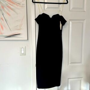 NEW - Mustard Seed - sweetheart neckline cocktail dress - black - medium